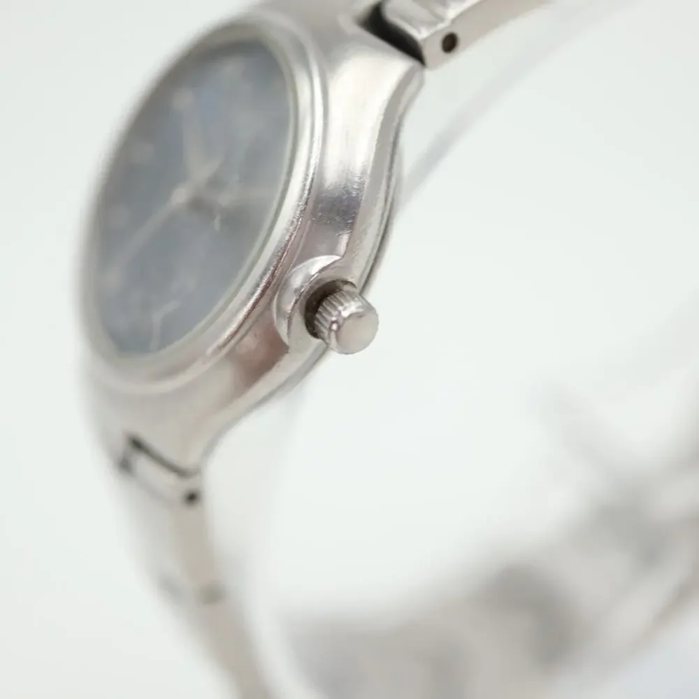 Kenneth Cole NY Womens Watch 26mm Blue Gray Date Dial KC4247 Stainless Steel
